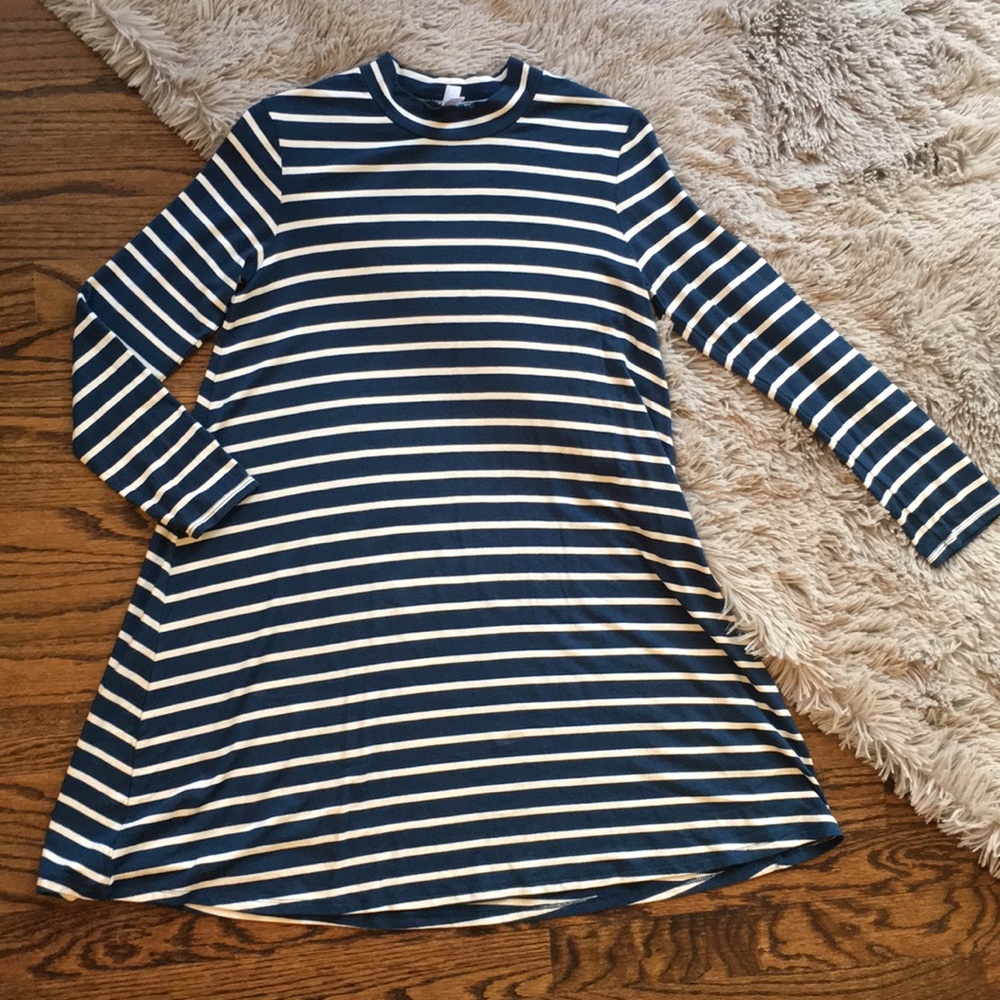 Blue and white striped Xhilaration dress